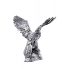 Ozel Tasarim Gumus Renkli Kanatli Kartal Maket Heykeli
