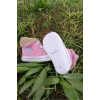 pembe renkli converse model ici polarli organik cocuk bebek ilkadim bagcikli patik sneaker casual ayakkabi