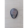 Polis Emniyet Genel Mudurlugu 1845 parlak metal zemin hakiki deri masali kemer rozeti
