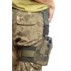 Sag El Kara Kuvvetleri Kamuflaj Renkli cift Baglantili Airsoft Palaskaya Kemere Gecirmeli impertex Bacak Silah Kilifi