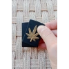 Siyah Renkli Marijuana Sari Amblemli Kabartmali Benzinli Purmuz Cakmak