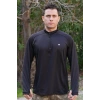 siyah renkli uzun kollu ceyrek fermuarli esnek ic katman operasyon taktik combat sweatshirt
