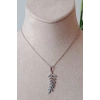 yaprakli tasarim ince silver zincirli gumus renkli kaliteli paslanmaz celik kolye stainless stell