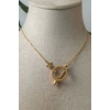 yildiz tasarim ince gold zincirli zirkon tasli altin renkli kaliteli paslanmaz celik kolye stainless stell