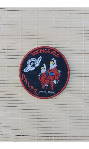 123.cu filo palaz siyah zemin nakis islemeli arma patch pec