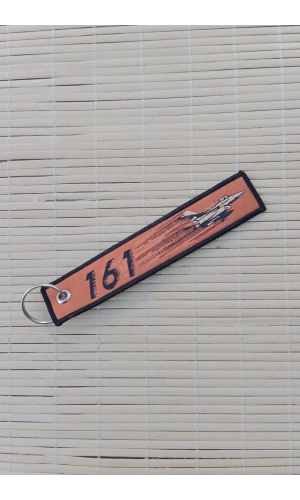 161 noctis in dies yazili turuncu siyah nakis islemeli bez anahtarlik