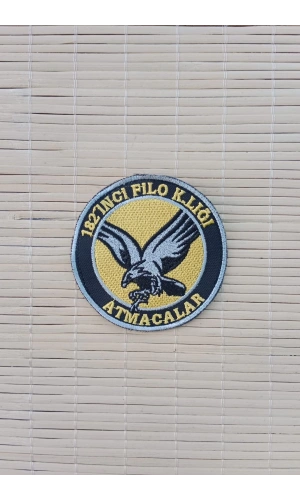 182. filo komutanligi atmacalar yazili kartal logolu nakis islemeli arma patch pec