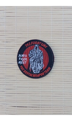 192. flight line nato tiger meet the brutal weaponteam nakis islemeli arma patch pec