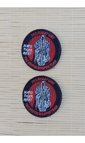 192. flight line nato tiger meet the brutal weaponteam nakis islemeli arma pec patch
