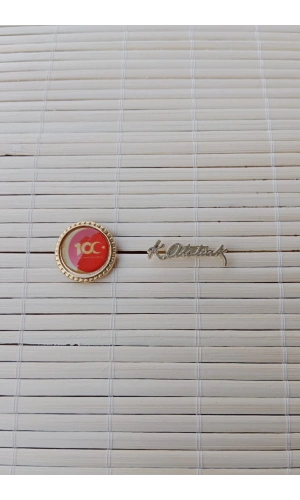 2 Adet 100.yıl ve K.Ataturk imzali Sarrafiyeli Taki ceket yaka ignesi yaka rozeti