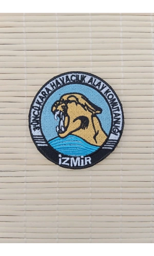 3 uncu Kara Havacilik Alay Komutanligi izmir Yazili Nakis islemeli Arma Pec Patch