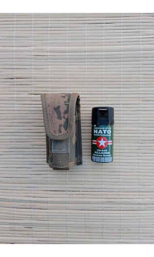 40 ml nato biber gazi kamuflaj renkli impertex biber gazi kilifi