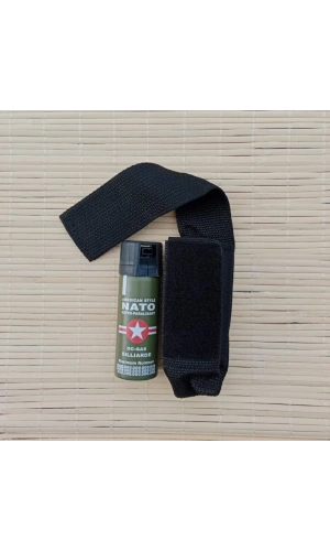 50 ml nato biber gazi siyah renkli dokuma kilifi