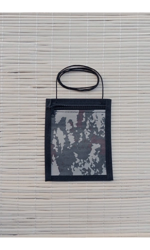 acemi bedelli asker icin kamuflaj renkli boyundan baglamali ipli boyun cuzdani