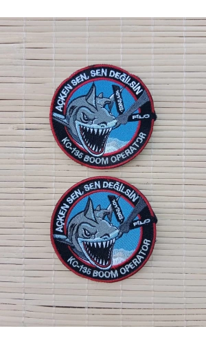 acken sen sen degilsin k c 135 boom operator yazili nakis islemeli arma pec patch