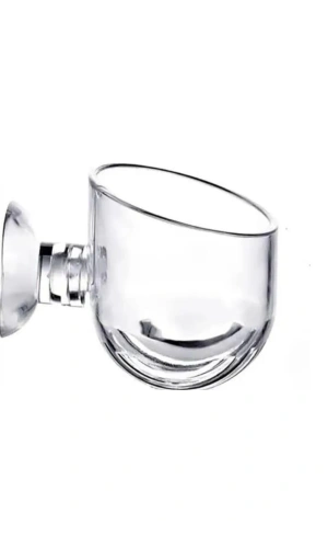 Akvaryum Dekorasyon Bitki Yetistirme ve Yemleme icin Mini Vantuzlu Akrilik Saksi