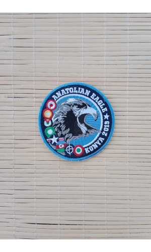 anatolian eagle konya 2009 kartal armali nakis islemeli arma patch pec