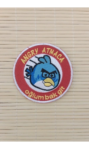 Angry Atmaca Oglum Bak Git Yazili Nakis islemeli Arma Pec Patch