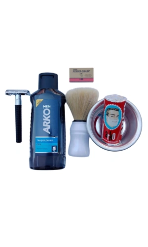 Arko Men Cool Tras Kolonyasi Orak Plastik Sapli Tras Makinasi Perma Sharp Jilet Arko Berber Tras Sabunu Sakal Fircasi Metal Tras Tasi Tras Seti