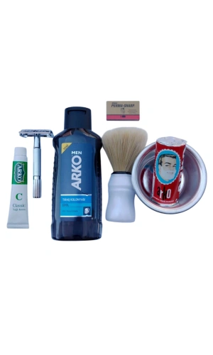 Arko Men Cool Tras Kolonyasi Tima 779 tras makinasi Perma Sharp Jilet Arko Berber Tras Sabunu Tras Fircasi Metal Tras Tasi Arko Nem Klasik cilt besleyici Yagli Krem 20 cc Tras Seti