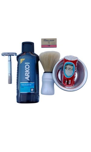 Arko Men Cool Tras Kolonyasi Tima 779 tras makinasi Perma Sharp Jilet Arko Berber Tras Sabunu Tras Fircasi Metal Tras Tasi Tras Seti