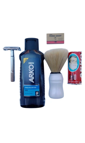 Arko Men Cool Tras Kolonyasi Tima 779 tras makinasi Perma Sharp Jilet Arko Berber Tras Sabunu Tras Fircasi Tras Seti