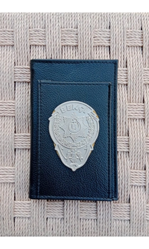 bekci amblemli ozel tasarim gri renkli hakiki deri rozetli bloknot