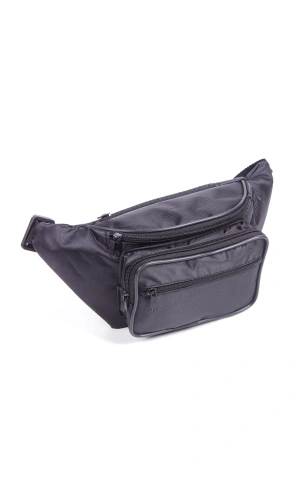 siyah renkli bele baglamali deri canta