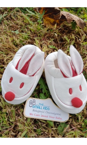 beyaz renkli ici pamuklu bilek kismi lastikli organik ortopedik cocuk bebek ilkadim patik kanvas sneaker casual ayakkabi