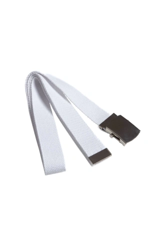 Beyaz Renkli Metal Beyaz Tokali Dokuma Cocuk Kemer Palaska