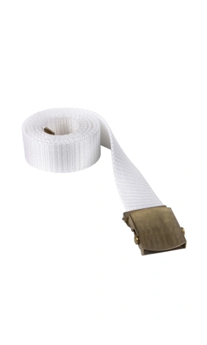 Beyaz Renkli Metal Sari Tokali Dokuma Cocuk Kemer Palaska