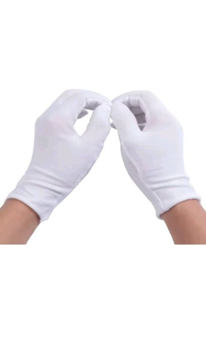 Beyaz Renkli Toren Merasim Bandocu Eldiveni