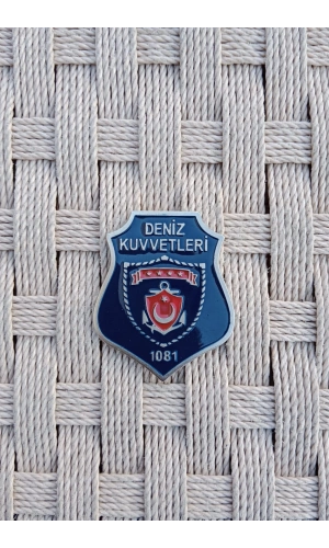 deniz kuvvetleri 1081 amblemli ozel tasarim cuzdan rozet