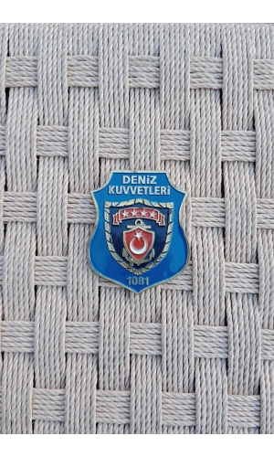deniz kuvvetleri 1081 amblemli ozel tasarim cuzdan rozeti