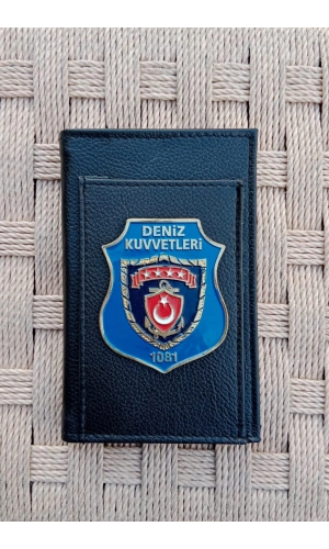 deniz kuvvetleri 1081 amblemli ozel tasarim hakiki deri rozetli bloknot