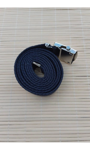 Deniz Kuvvetleri Lacivert Renkli Metal Beyaz Tokali isbasi Harici Dokuma Kemer