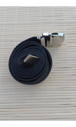 Deniz Kuvvetleri Siyah Renkli Metal Beyaz Tokali isbasi Harici Dokuma Kemer