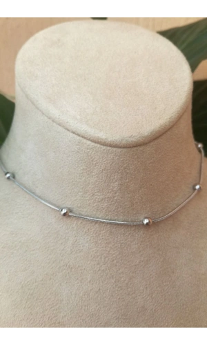 dorika tasarim ince silver zincirli gumus renkli kaliteli paslanmaz celik kolye stainless stell