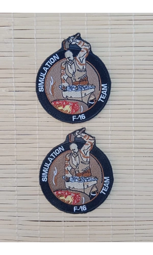 f 16 simulation team nakis islemeli arma pec patch