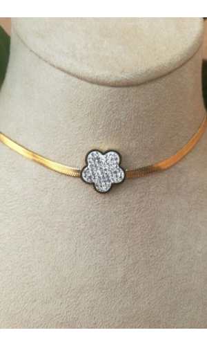 gul tasarim ince gold italyan zincirli altin renkli kaliteli paslanmaz celik kolye stainless stell