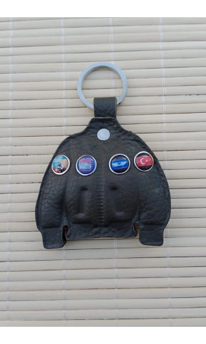 Haki Renkli ozel uretim Hakiki Deri Pilot Mont Hediyelik Anahtarlik