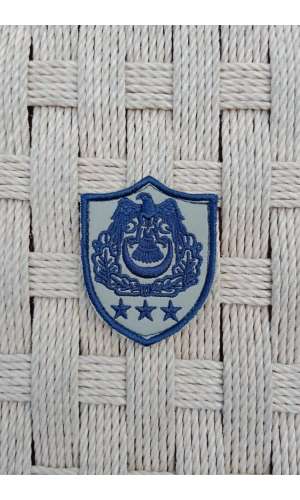 Hava Kuvvetleri Albay Subay Gri Zemin Kartal Nakisli Sirmali Mini Tisort Rutbe