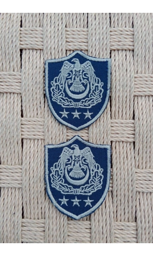 Hava Kuvvetleri Albay Subay Lacivert Zemin Kartal Nakisli Sirmali Mini Polar Rutbesi