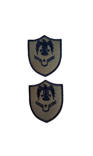 Hava Kuvvetleri Astsubay Cavus Gri Zemin Kartal Nakisli Mini Tisort Rutbesi