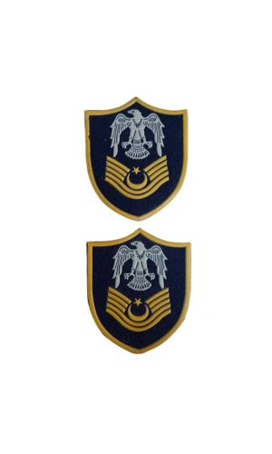 Hava Kuvvetleri Astsubay Kidemli Ustcavus Lacivert Zemin Kartal Nakisli Plastik Mini Yelek Rutbesi