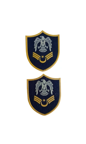 Hava Kuvvetleri Astsubay Kidemlicavus Lacivert Zemin Kartal Nakisli Plastik Mini Yelek Rutbesi