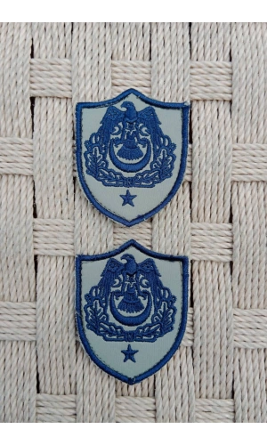 Hava Kuvvetleri Binbasi Subay Gri Zemin Kartal Nakisli Sirmali Mini Tisort Rutbesi