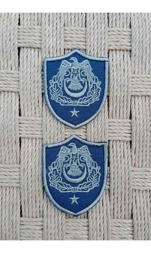 Hava Kuvvetleri Binbasi Subay Lacivert Zemin Kartal Nakisli Sirmali Mini Polar Rutbesi