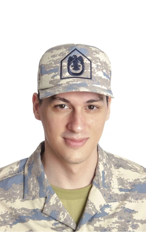 Hava Kuvvetleri Kamuflaj Renk Arkasi Ayarlamali Nakis islemeli Astsubay Havaci Sapka Kep