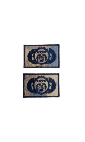 Hava Kuvvetleri Kamuflaj Renkli Nakis islemeli Guvenlik Bez Brovesi